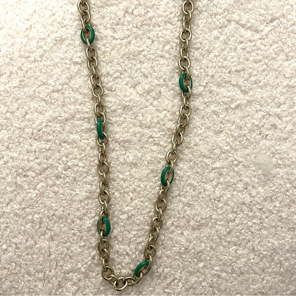 🏷️🎉🆕 j. crew • gold & green chain link layering necklace - Picture 11 of 11